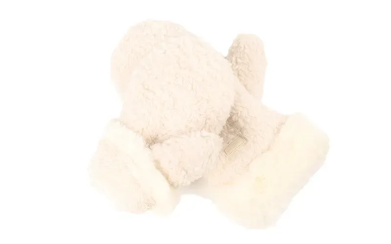 Amiek Alestch wanten naturel teddy