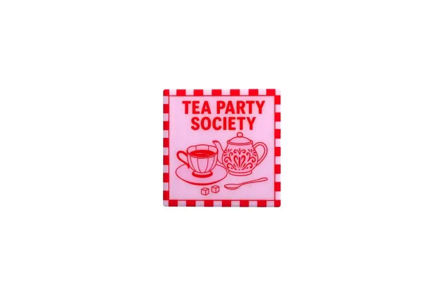 Lovetile Tea Party tegel terracotta 11 cm cadeau