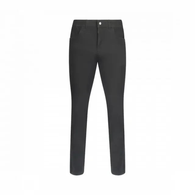 Seniorenkleding Mario heren pantalon katoen zwart elastiek