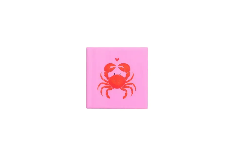 Lovetile Crab tegel roze krab 11 cm