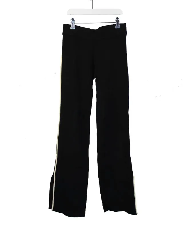 LOVEDRUNKY Split End broek zwart stretch split