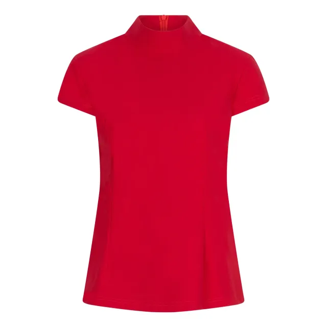 Laboutiek Donna Cap Sleeve Travel Top rood col