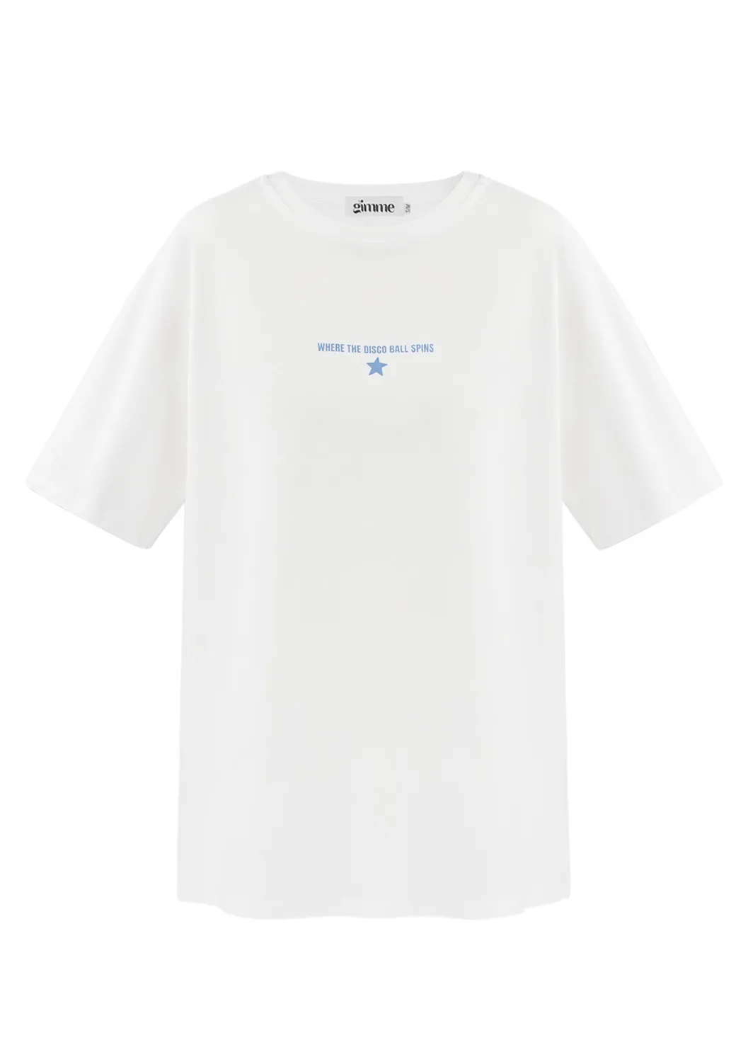 LOVEDRUNKY Disco Ball T-shirt wit relax fit