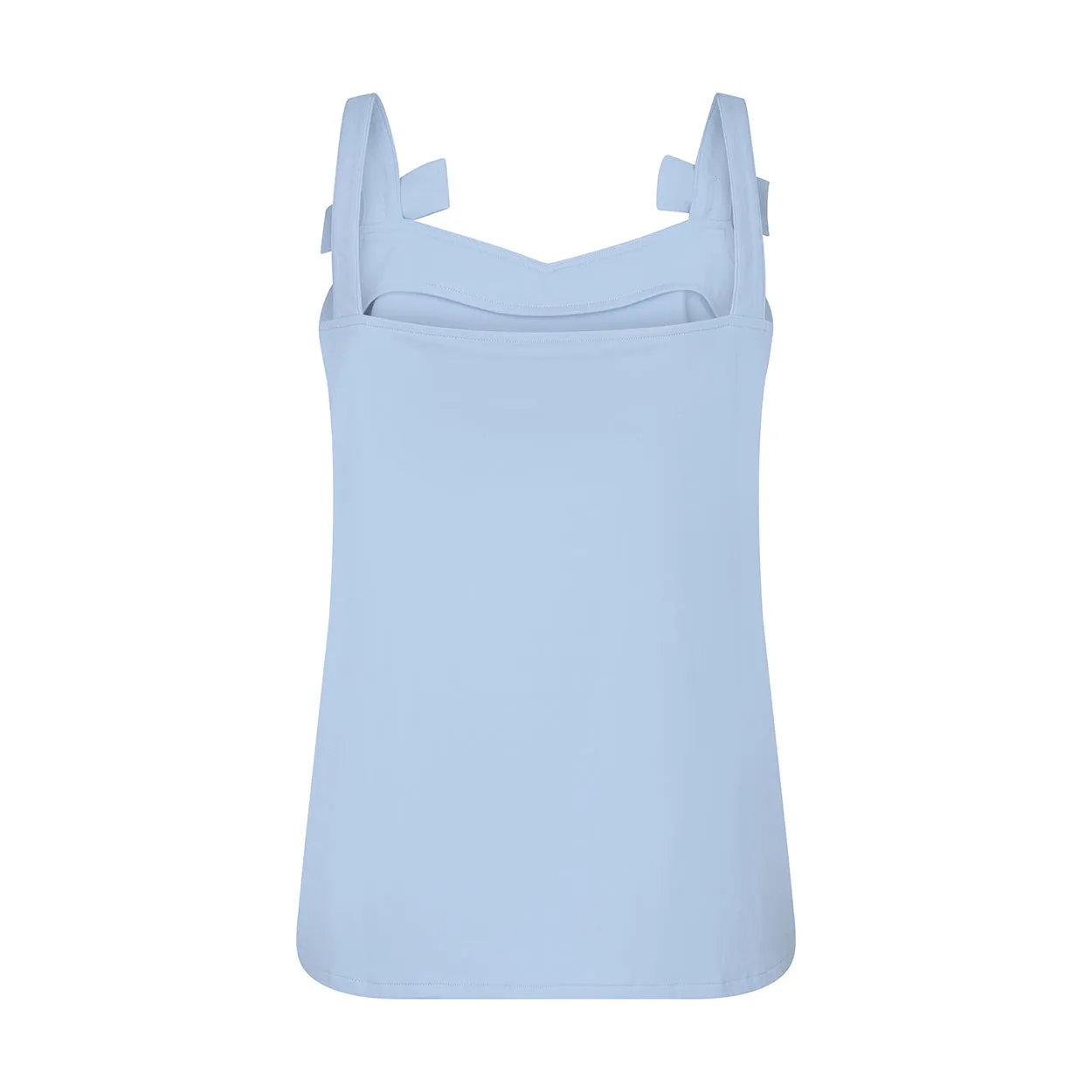 Laboutiek Amie Top top lichtblauw strikbandjes