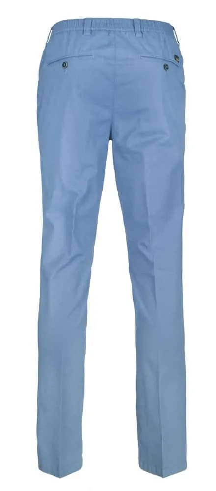 Luigi Morini Niels heren pantalon katoen lichtblauw