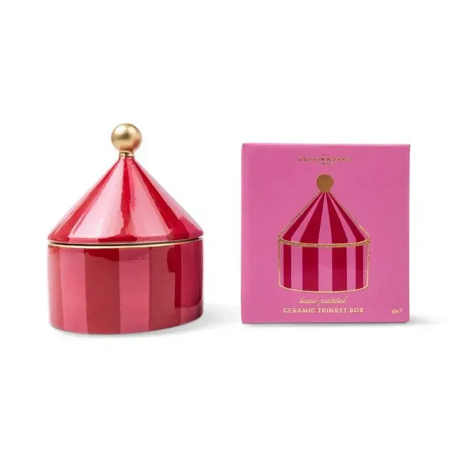 Amiek Ceramic sieradendoosje rood roze