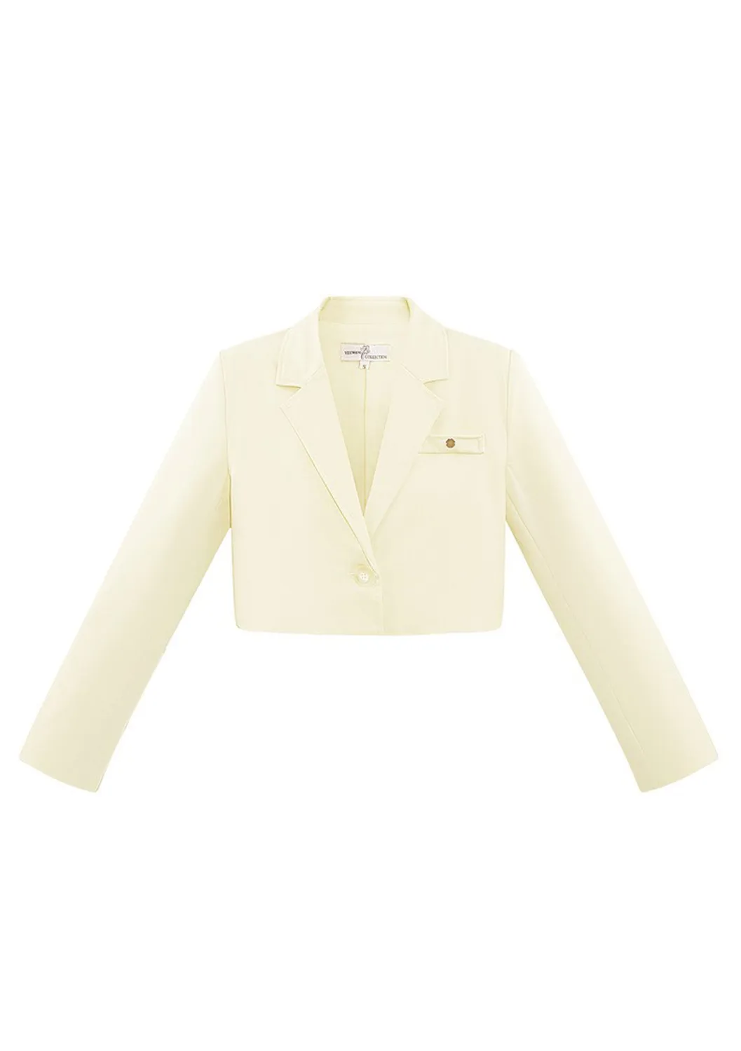 LOVEDRUNKY Cropped Blazer blazer crème kort