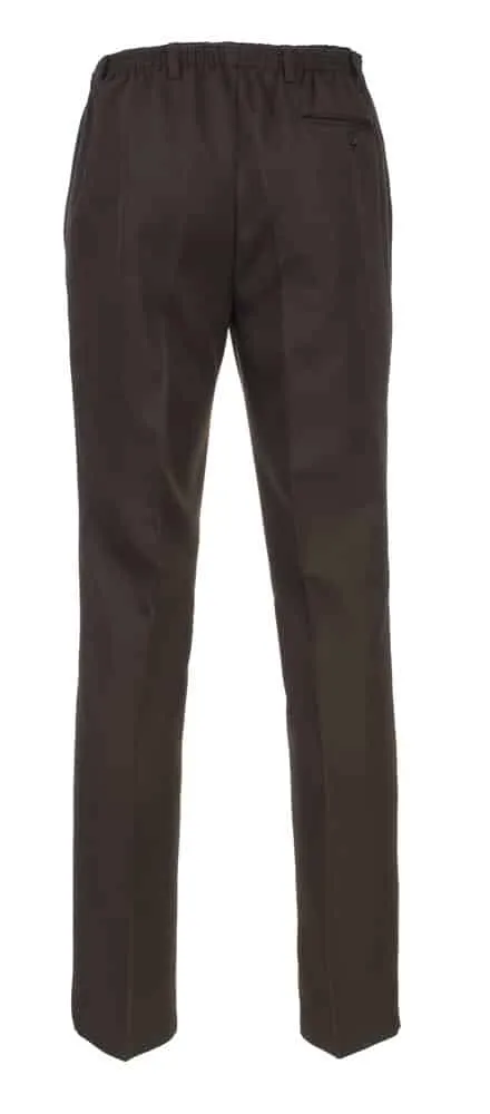 Luigi Morini Amberg heren pantalon elastiek bruin