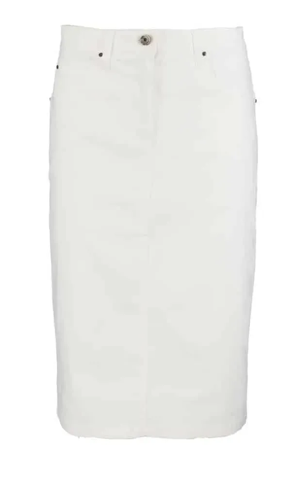 Inizia Lavijn stretch rok offwhite recht model stretch