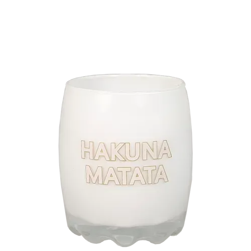 Amiek Hakuna Matata geurkaars fresh cotton wit