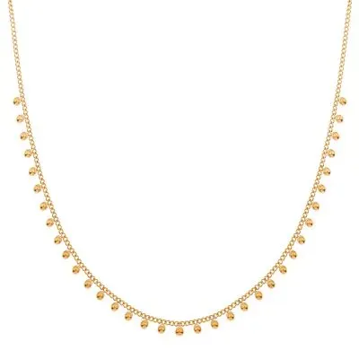 Amiek Tiny Dots ketting goud stainless steel