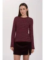 Amiek 24C Jenna longsleeve bordeaux viscose