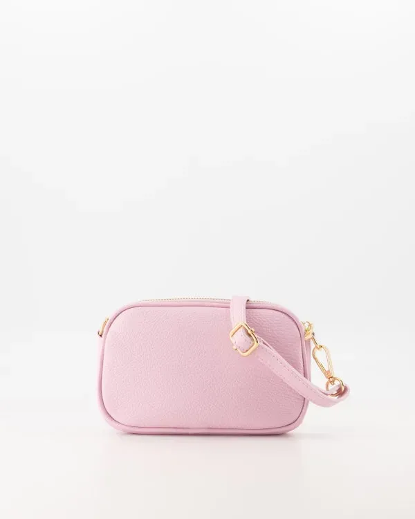 Amiek Howey schoudertasje licht roze leer