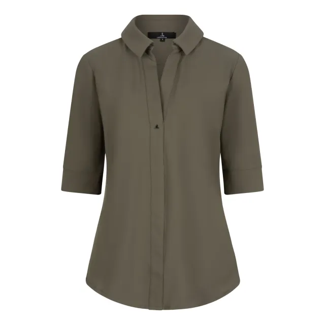 Laboutiek Ivanka Short Sleeve travel blouse groen