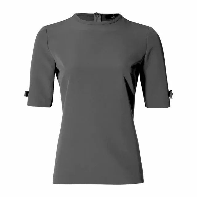 Laboutiek Clean Tee with Bows shirt grijs stretch