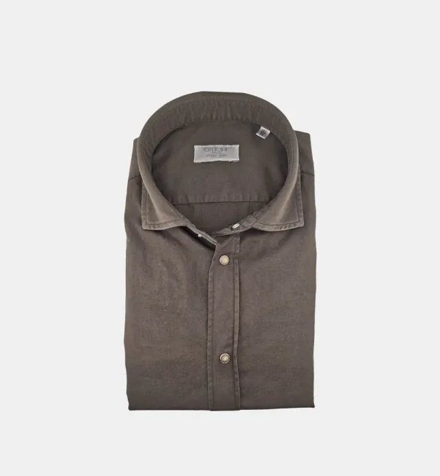 Officine Napoli Niko 1379 164 overhemd moro katoen