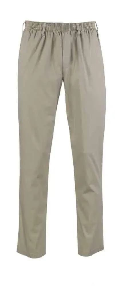 Luigo Morini Amberg heren pantalon katoen taupe elastiek