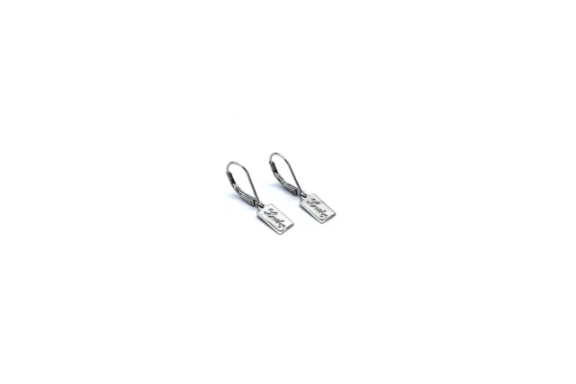 LOVEDRUNKY Lucky oorbel zilver klaver 2,7 cm