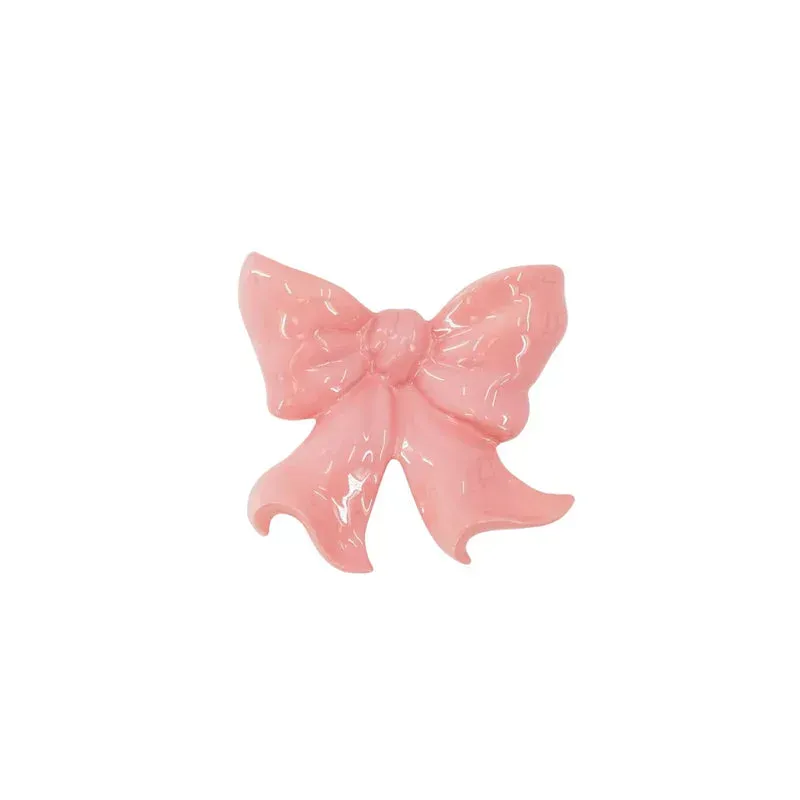 Amiek Strik muurvaas roze keramiek 19 cm