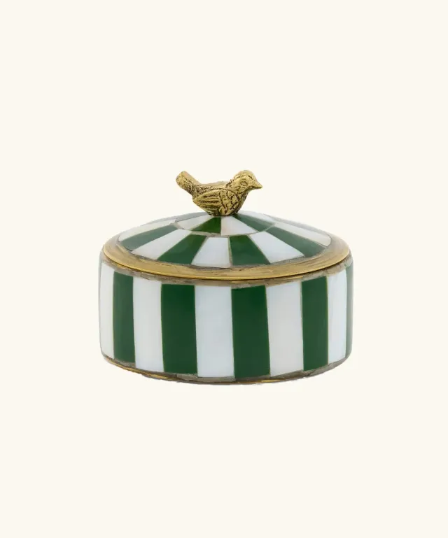 Amiek Lola Circus Medium sieradendoosje groen 7 cm