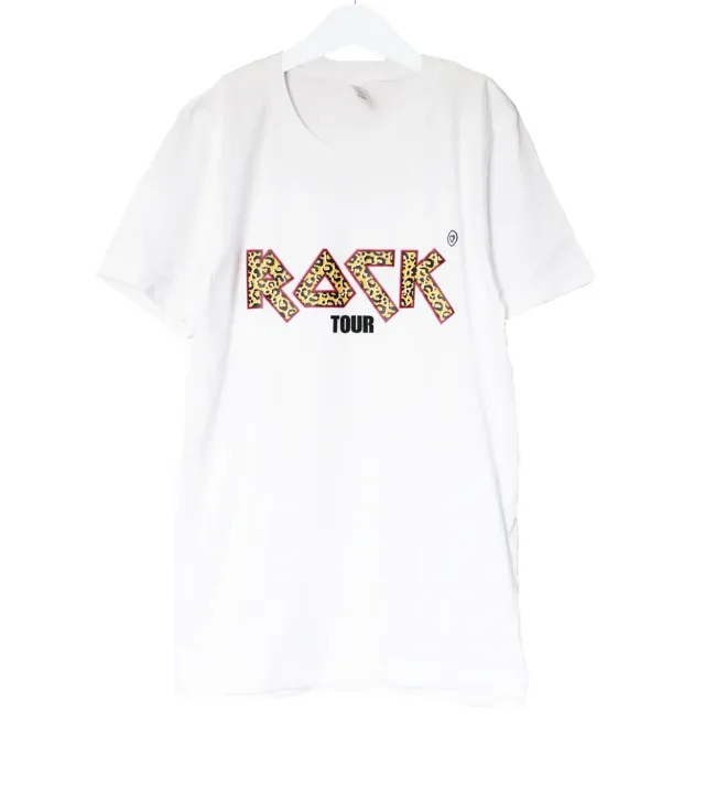 LOVEDRUNKY Rock Tour T-shirt wit ecofriendly