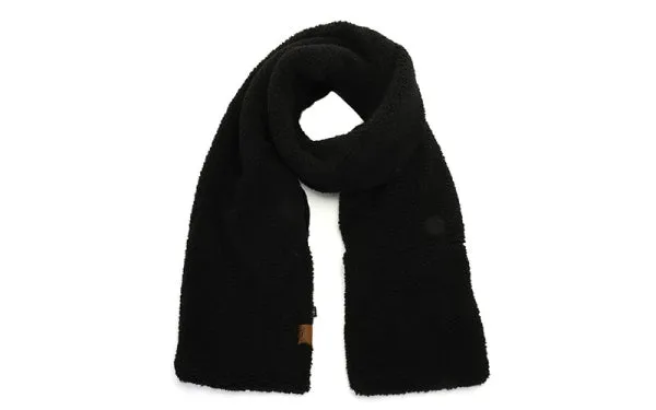 Amiek Livigno sjaal zwart teddy 195x20 cm