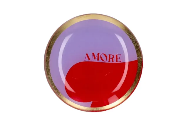 Loveplate Amore S schaaltje rood glas decoratie