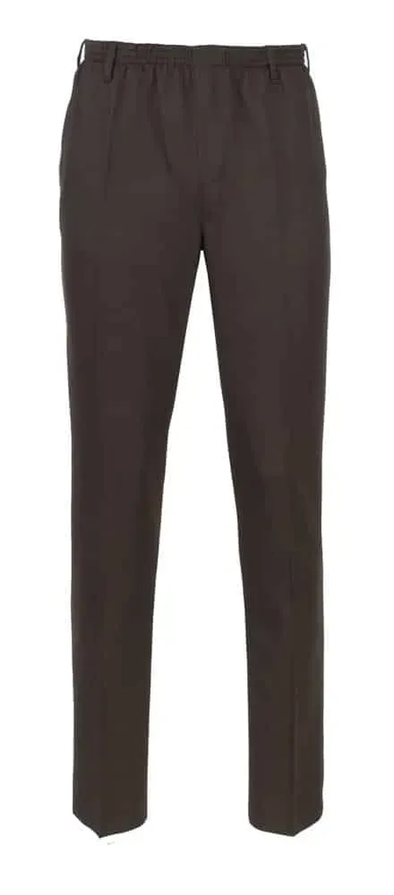 Luigi Morini Amberg heren pantalon elastiek bruin