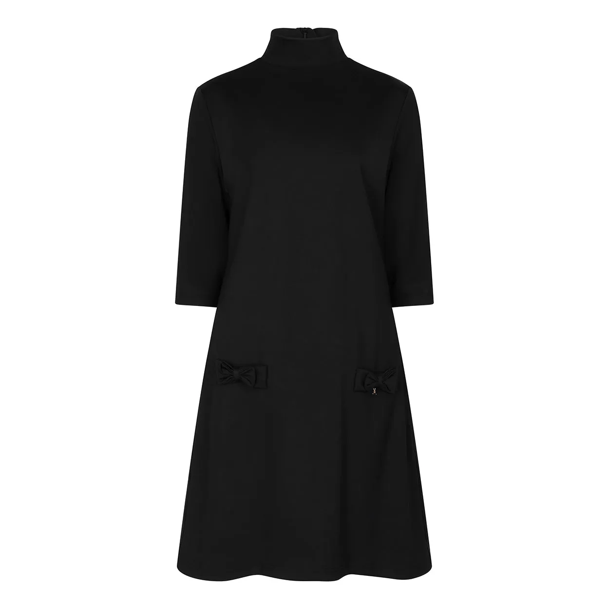 Laboutiek Solene Dress jurk zwart col a-lijn