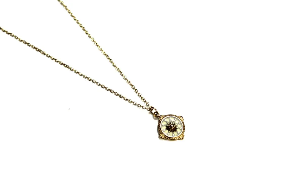LOVEDRUNKY Leading Star ketting goud groen verstelbaar