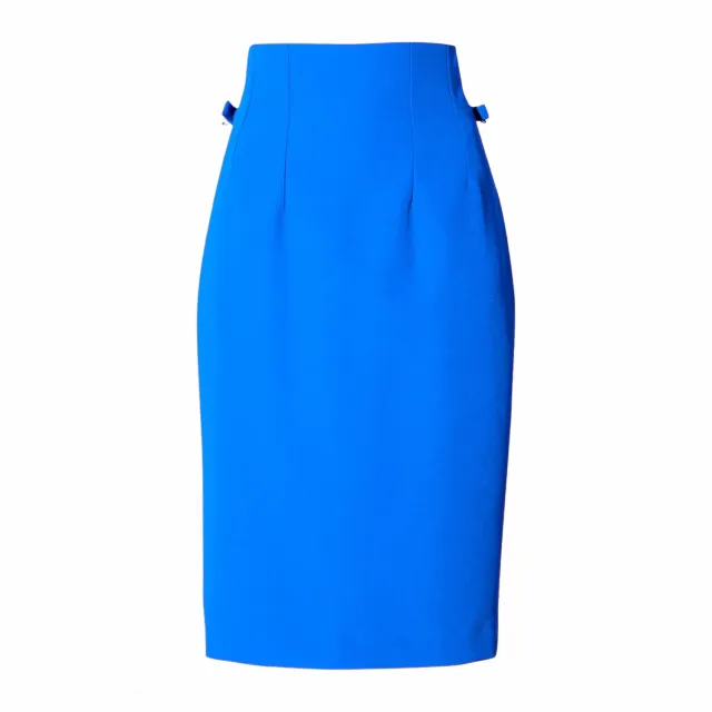Laboutiek Pencil Skirt kokerrok kobaltblauw knielengte