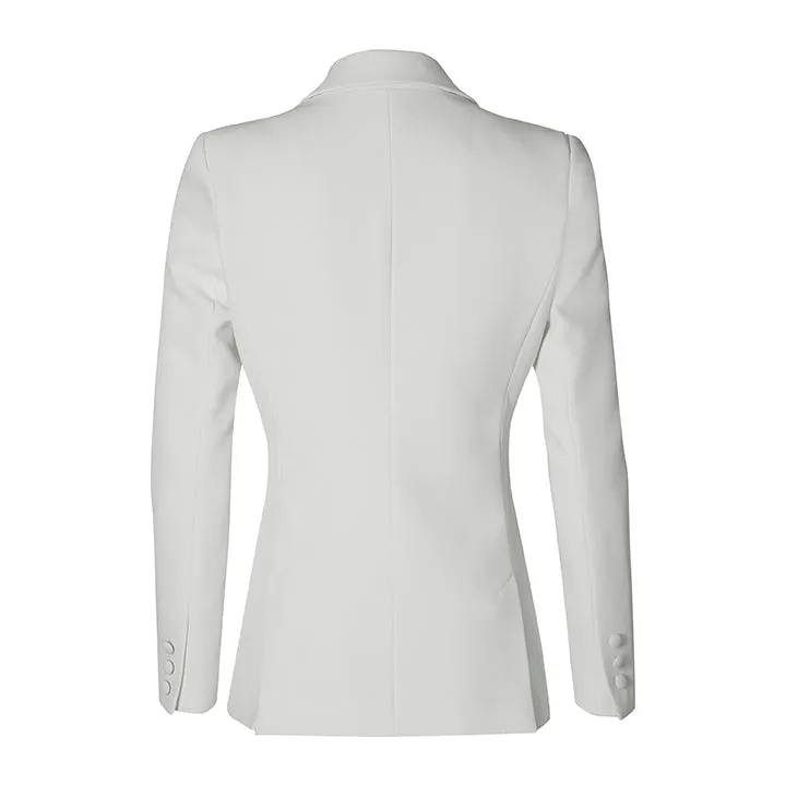 Laboutiek Blazer Long Model blazer off white lang