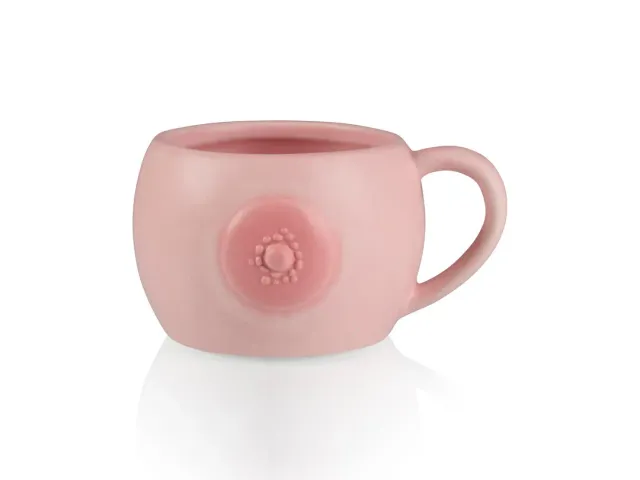 Amiek Boob Mug mok keramiek roze grappig