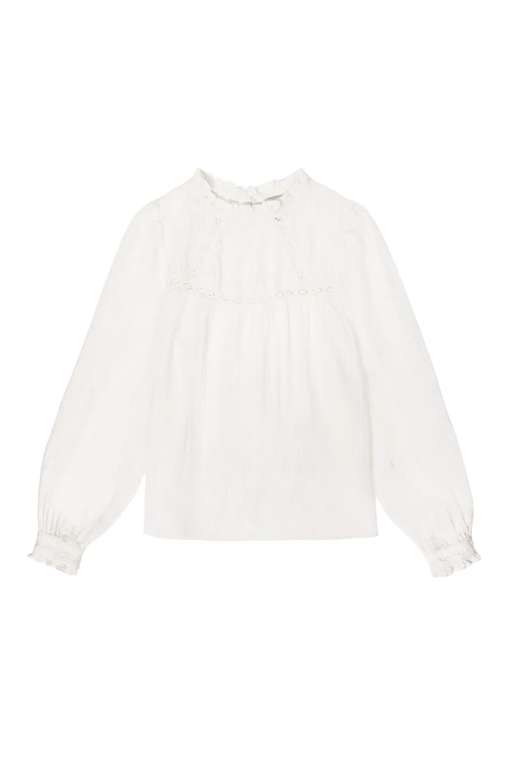 La Petite Etoile Birsena blouse ecru met kant