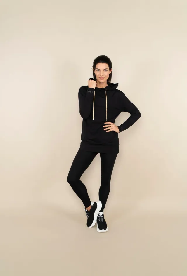 Laboutiek Sport legging zwart goud high waist