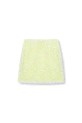 Amiek Yael rokje lime pailletten mini S-XL