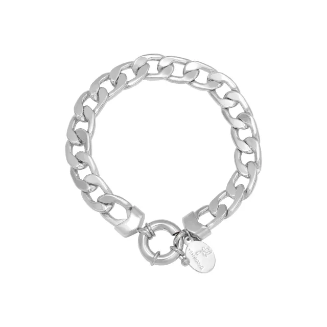 LOVEDRUNKY Statement Chain armband zilver 18cm