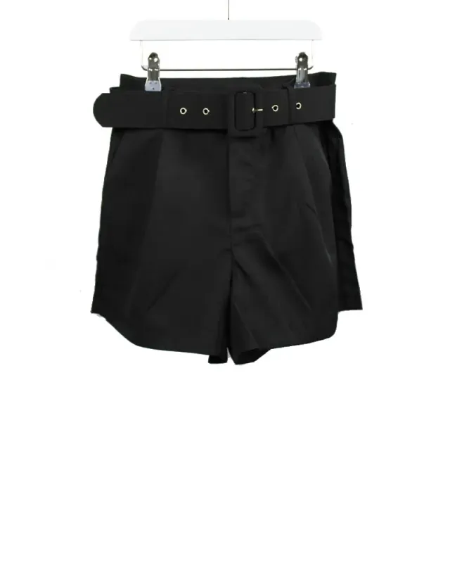 LOVEDRUNKY Short Suit short zwart met riem