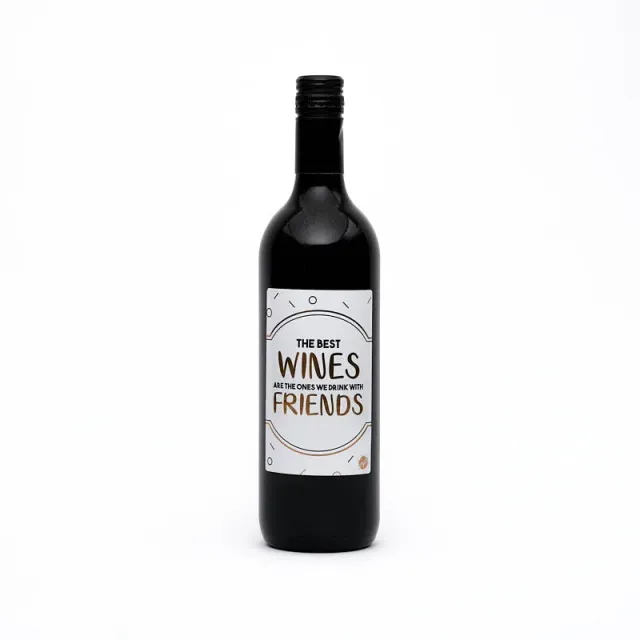 Amiek Friends wijnfles rood Spaanse wijn 13% cadeau