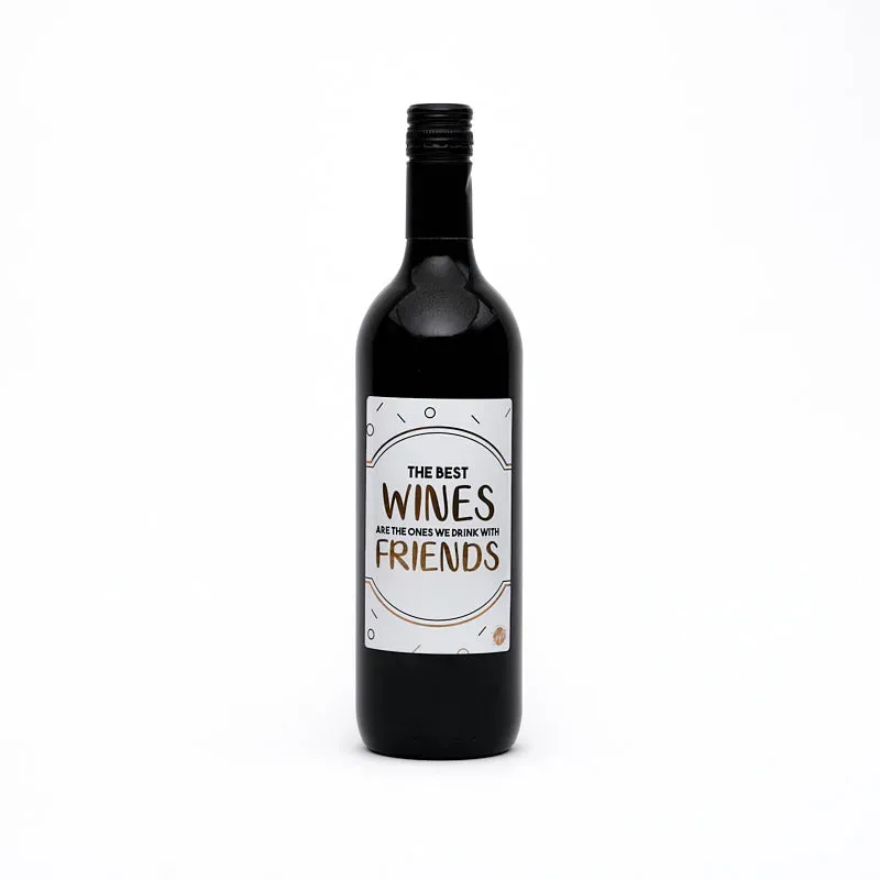 Amiek Friends wijnfles rood Spaanse wijn 13% cadeau
