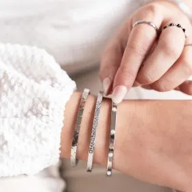 Amiek Pearls bangle armband rvs waterproof