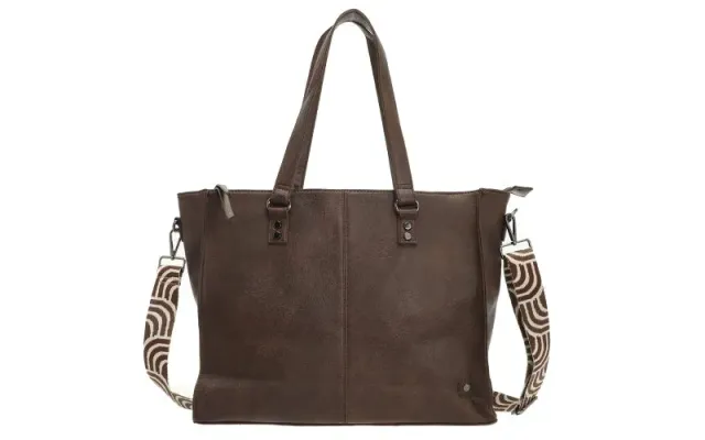 Amiek Veghel shopper bruin 45 cm