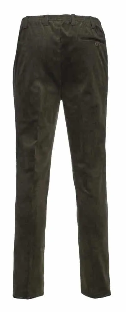 Luigi Morini Amberg heren pantalon elastiek olijf