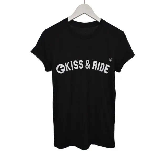 LOVEDRUNKY Kiss & Ride T-shirt zwart festival