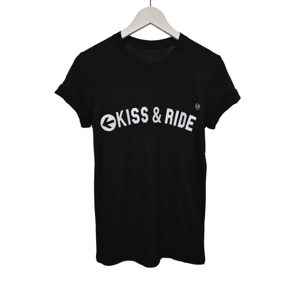 LOVEDRUNKY Kiss & Ride T-shirt zwart festival