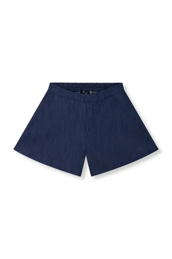 Amiek Short Cindy short navy denim-look zacht