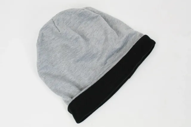 LOVEDRUNKY Beanie grijs fleece gevoerd