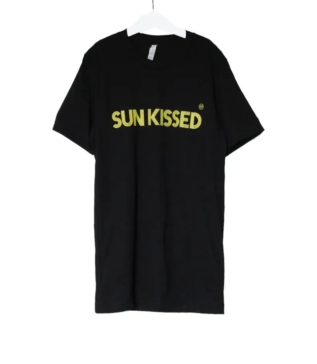 LOVEDRUNKY Sun Kissed T-shirt Zwart – losse fit