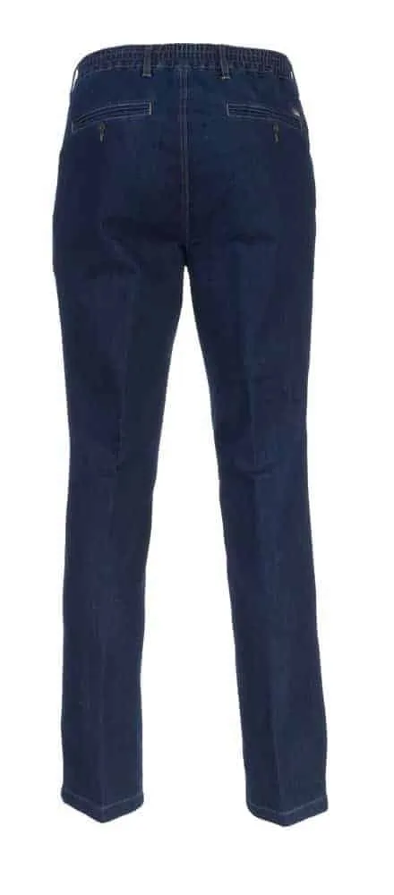 Luigi Morini Mario herenjeans denimblauw stretch