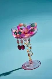 Amiek Fancy Stones Burgundy mix oorbellen burgundy 7 cm hanger